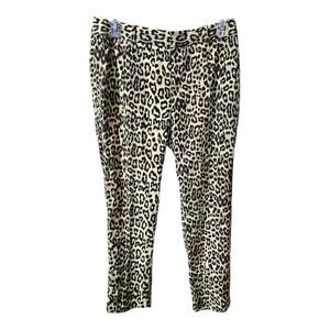 ‎ANN TAYLOR Leopard Trouser Pant - Size 10